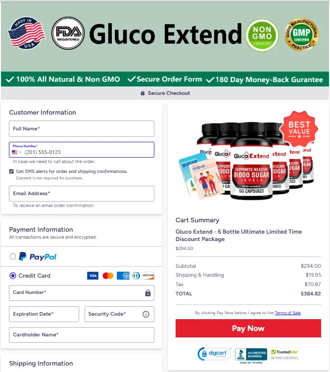 Gluco Extend-Secure-Checkout